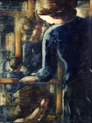 Trois filles (et une tête de profil)